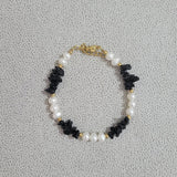 18KGF Natural Stone Bracelet Baroque Pearl Bracelet