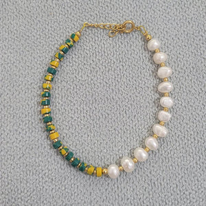 18KGF Freshwater Bracelet Nature Stone Jewelry