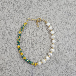 18KGF Freshwater Bracelet Nature Stone Jewelry