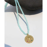Bohemian Style Natural Stone Pendant Necklace