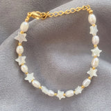 18KGF Freshwater Pearl Bracelet Women Jewelry