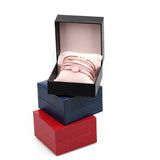 Square Jewelry Organizer Box Red with Pillow