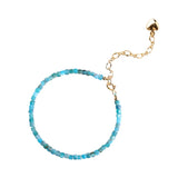 Adjustable Thin Natural Stone Beads Bracelet