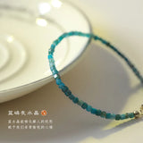 Adjustable Thin Natural Stone Beads Bracelet