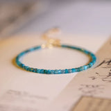 Adjustable Thin Natural Stone Beads Bracelet