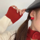 Year of The Tiger S925 Silver Needle Red Year Earrings