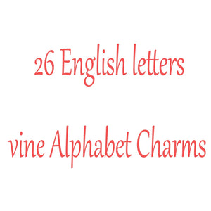 A-Z Initial Letter Flower Beads for Bracelet DIY Women Jewelry