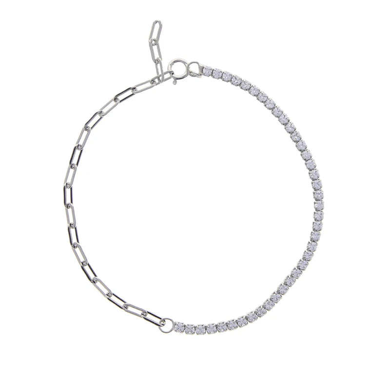 2mm CZ Tennis Bracelet 925 Sterling Silver Wedding Jewelry