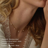 Minimalist Pearl Choker Necklace Pendant Jewelry