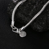 3MM Snake Chain Necklace S925 Sterling Silver Wedding Jewelry