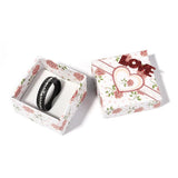 42x42mm Love Heart Flower Square Ring Box for Jewelry Display