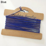 500cm Copper Chains Rainbow Colors DIY Necklace Findings