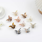 Small Butterfly Claw Clip Hair Accessories Temperament Half Shark Clip