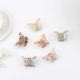 Small Butterfly Claw Clip Hair Accessories Temperament Half Shark Clip