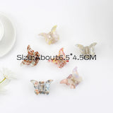 Small Butterfly Claw Clip Hair Accessories Temperament Half Shark Clip