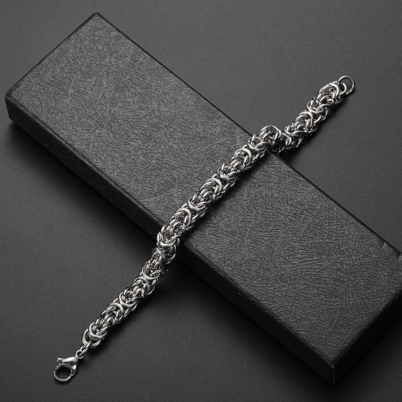 8MM Stainless Steel Chain Link Bracelet for Men