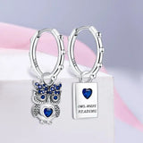 925 Silver Charm Double Hoop Earrings