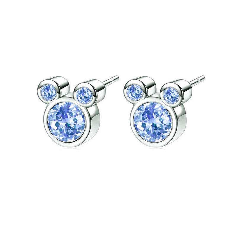 925 Silver Cartoon Heart Hoop Earrings for Women Gift
