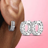 925 Silver Charm Hoop Earrings for Women