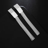 925 Silver Tassel Drop Earrings Wedding Jewelry