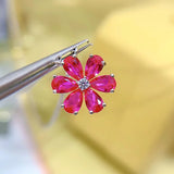 925 Silver Snow Necklace Women's Small Flowers Daisy Petal Collar Chain