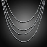 925 Silver Bead Chain Necklace 18 in Wedding Gift