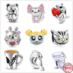 925 Sterling Silver Charm Pendants for Bracelet DIY