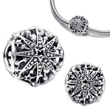 925 Silver Snowflake Charm for Bracelet - DIY Jewelry Gift