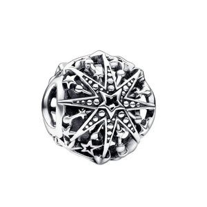 925 Silver Snowflake Charm for Bracelet - DIY Jewelry Gift