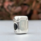 925 Silver Creative Headphones Pendant Beads for Bracelet