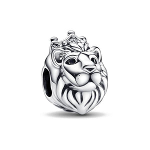 925 Sterling Silver Lion Pendant Bead for DIY Jewelry