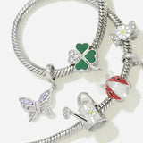 925 Silver Charm Secret Garden Pendant Bead for Bracelet DIY Jewelry