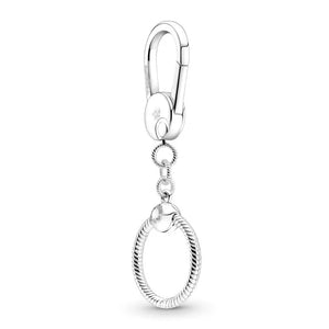 925 Silver Charm Keychain DIY Accessories Keyring Women
