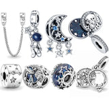 925 Silver Hero & Cat Charms Halloween Style DIY Jewelry