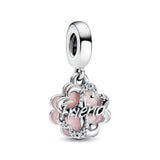 925 Silver Autumn Pan Beads Bracelet with Safety Buckle