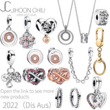 925 Silver Autumn Pan Beads Bracelet with Safety Buckle