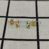 925 Silver Tianhe Green Stone Earrings High-Quality Jewelry