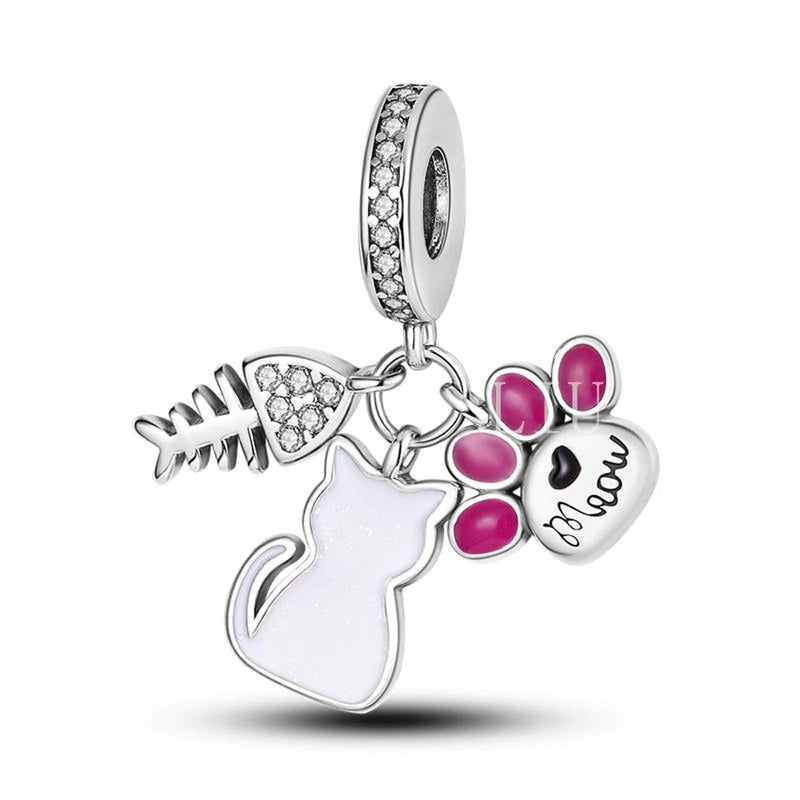 925 Silver Hot Air Balloon Boxing Pendant Charm for Bracelet DIY Jewelry