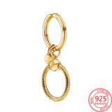 925 Silver Key Ring for DIY Charm Pendant Gift