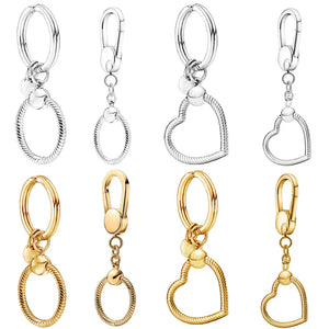 925 Silver Key Ring for DIY Charm Pendant Gift
