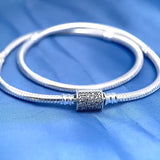 925 Silver Leather Double Wrap Bracelet Charm Boutique For Couples