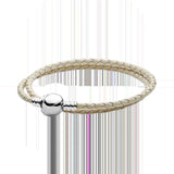 925 Silver Leather Double Wrap Bracelet Charm Boutique For Couples