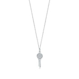 925 Sterling Silver Locking Punk Style Necklace Girls Jewelry Gift