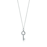 925 Sterling Silver Locking Punk Style Necklace Girls Jewelry Gift