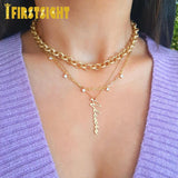 925 Silver Clear Cz Station Pendant Necklace Round Charm Chain