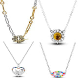 925 Silver Necklace Gorgeous Pendant Wedding Jewelry