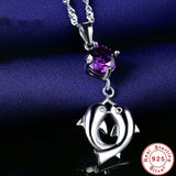 925 Silver Dolphin Pendant Necklace Chain Link for Women