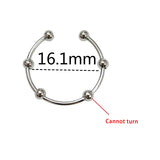 925 Silver Open Beads Ring Anti Stress Anxiety Rings