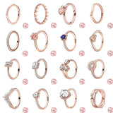925 Silver Rings for European Women's Party Wedding Jewelry