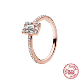 925 Silver Rings for European Women's Party Wedding Jewelry